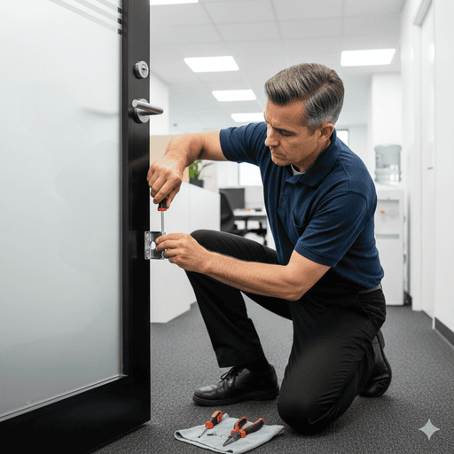 Ремонт алюминиевой двери